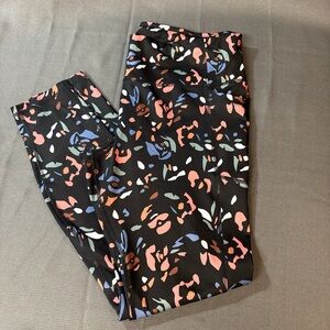 Avia Women's Active Printed Leggings with Pockets, high-rise design size XXL